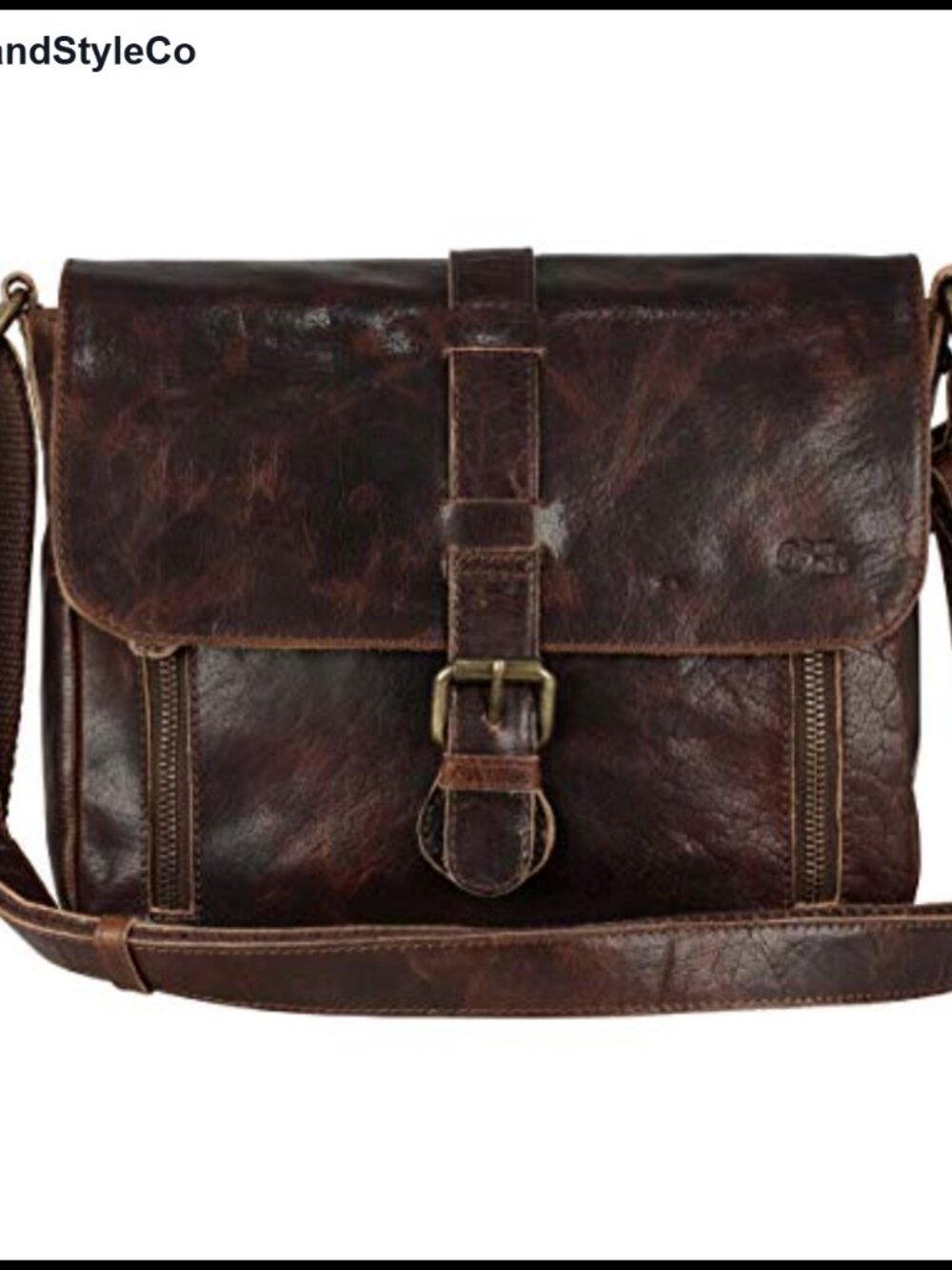 Genuine Leather Crossbody Purse Handbag Over Shoulder Vintage Messenger Bag